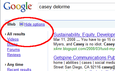 Casey De Lorme Google search